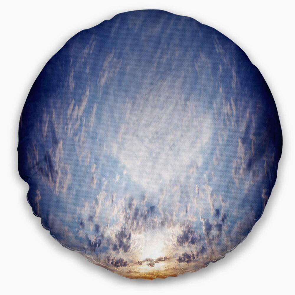 2756 Designart Blue Celestial Landscape' Photography Throw Living Room